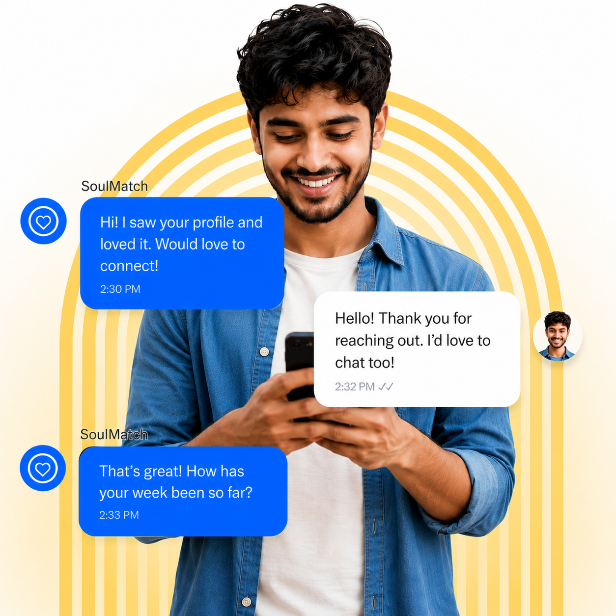 Real-time messaging interface